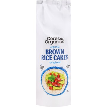 Ceres Organics Brown Rice Cakes Original 110g