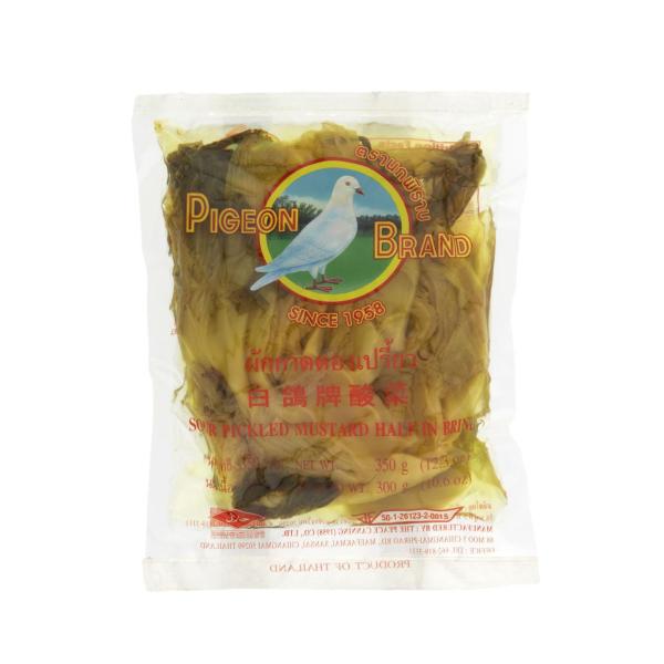 PIGEON BRAND PICKLED MUSTARD HALF BRINE 350G