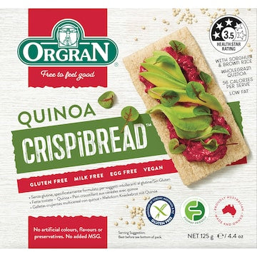 Orgran Quinoa Crispbread 125g