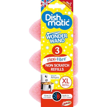 Dishmatic Wonder Wand Non Scratch Refill Scourers 3 pack