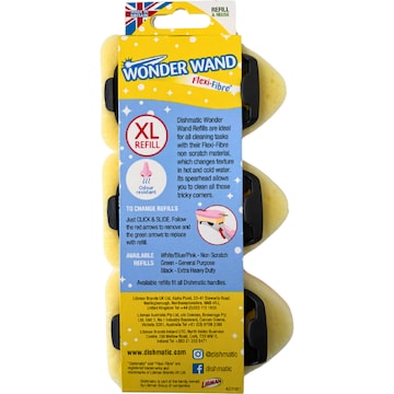 Dishmatic Wonder Wand Non Scratch Refill Scourers 3 pack