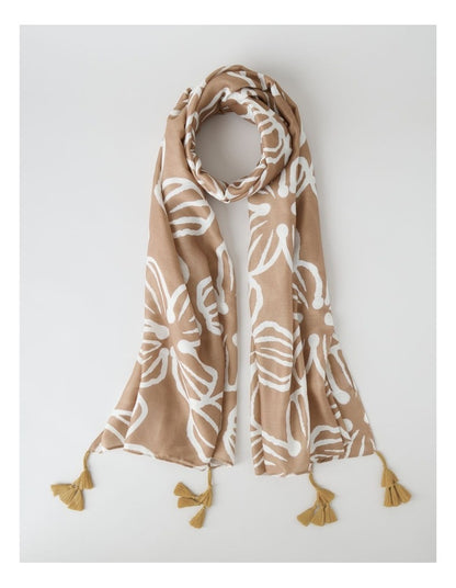 Bimini Scarf in Floral Tan Print