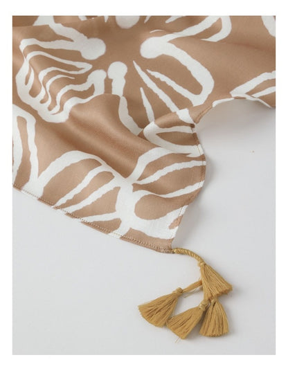 Bimini Scarf in Floral Tan Print