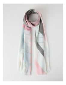 Grace Light Weight Scarf in Pink and Sage