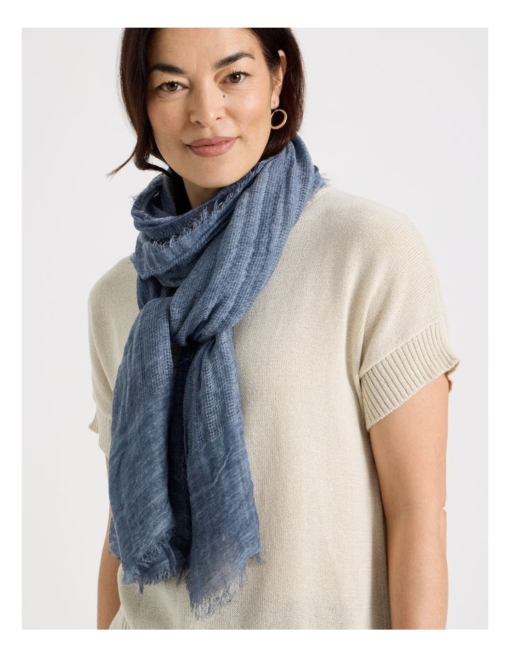 Dawn Crinkle Scarf in Blue
