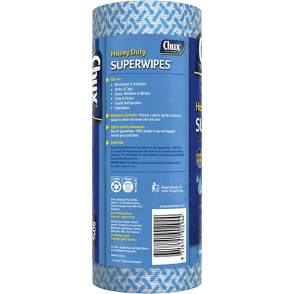 Chux Heavy Duty Superwipes Roll 25 Pack