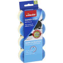 Vileda Handi Dish Refills Non Scratch 4 pack