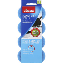 Vileda Handi Dish Refills Non Scratch 4 pack