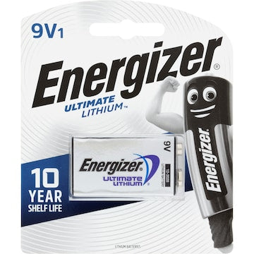 Energizer Ultimate Lithium High Performance Battery 9V each