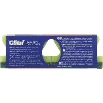 Vileda Glitzi Heavy Duty Foam Sponge Scourer 2 pack