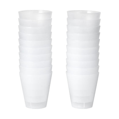 20 Pack Reusable Plastic Shot Glasses