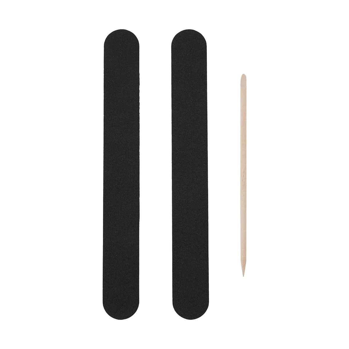3 Pack Cushioned Nail Shapers and Cuticle Stick
