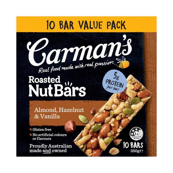CARMANS ALMOND- HAZELNUT & VANILLA 10PK