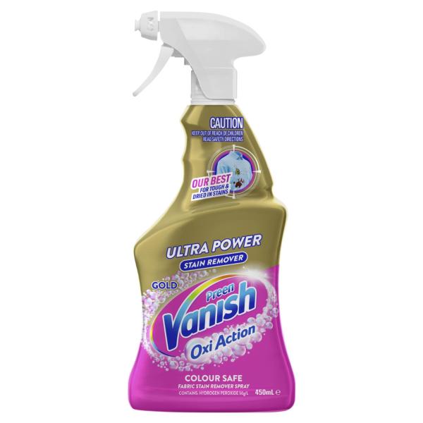 VANISH PREEN OXI ACTION GOLD ULTRA POWER FABRIC STAIN REMOVER SPRAY 450ML
