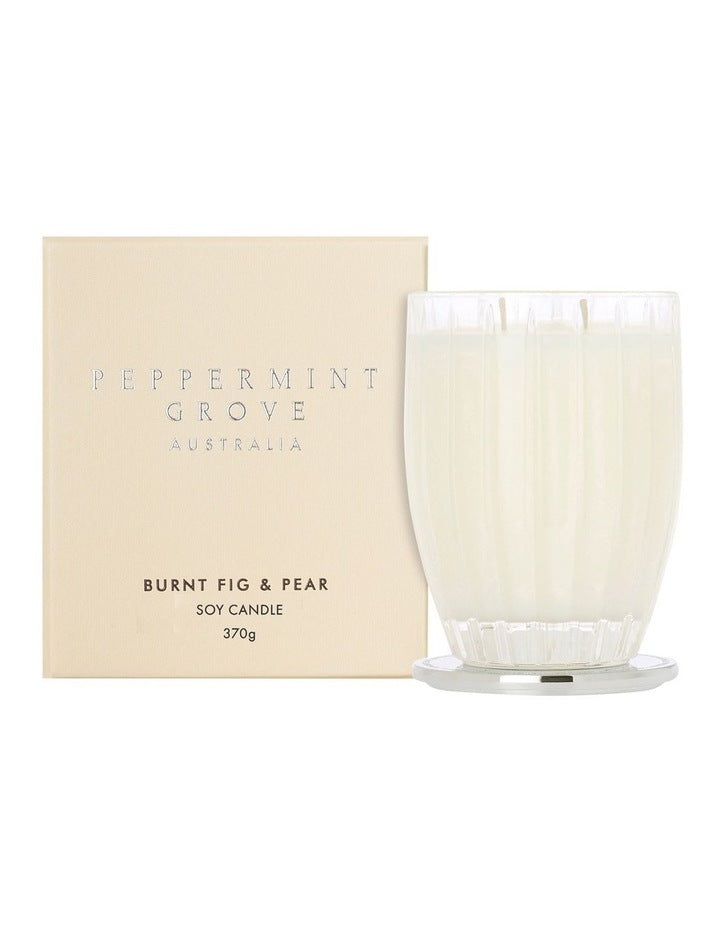 Burnt Fig & Pear Large Soy Candle 370g
