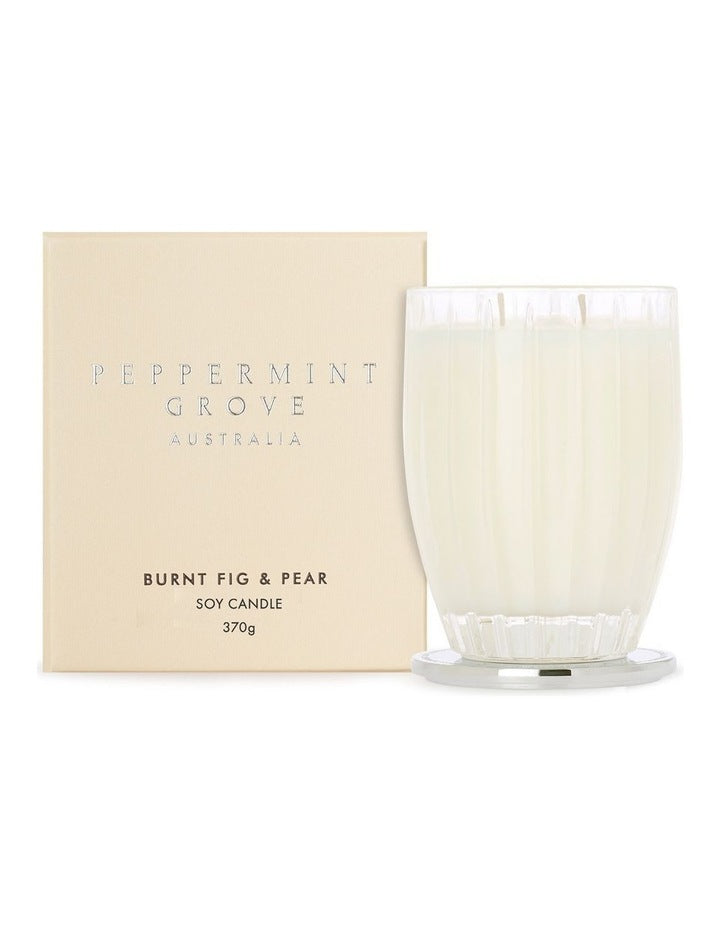 Burnt Fig & Pear - Large Soy Candle 370g