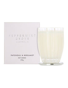 Patchouli & Bergamot Large Soy Candle 370g