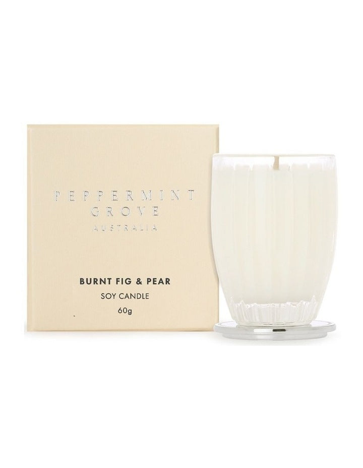 Burnt Fig And Pear Small Soy Candle 60g