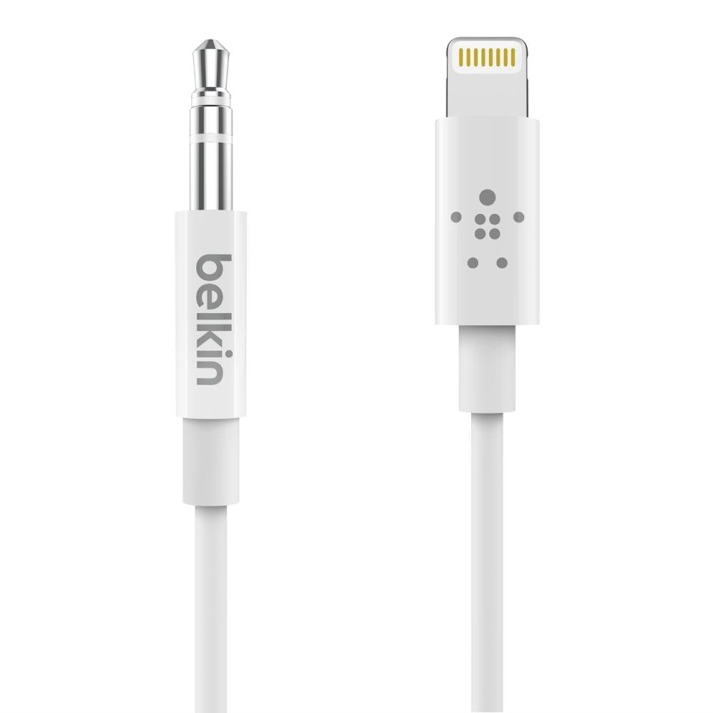 Belkin Lightning to Audio 3.5mm Cable [0.9m] (White)