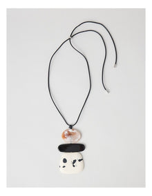 Abstract Pendant Necklace in Multi