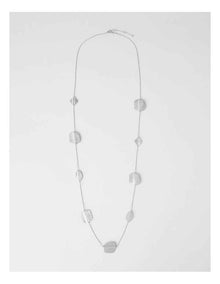 Coin Station Necklace in Silver