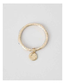 Disc Bangle Stack in Gold and Silver