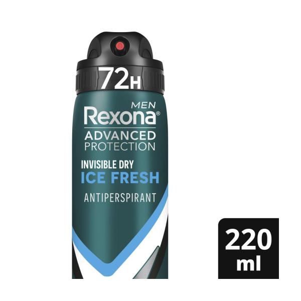 Men Antiperspirant Aerosol Advanced Invisible Ice Fresh