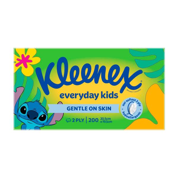 KLEENEX FACIAL TISSUE EVERYDAY KIDS 200 PACK