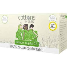 Cottons Organic Tampons Regular 16 pack