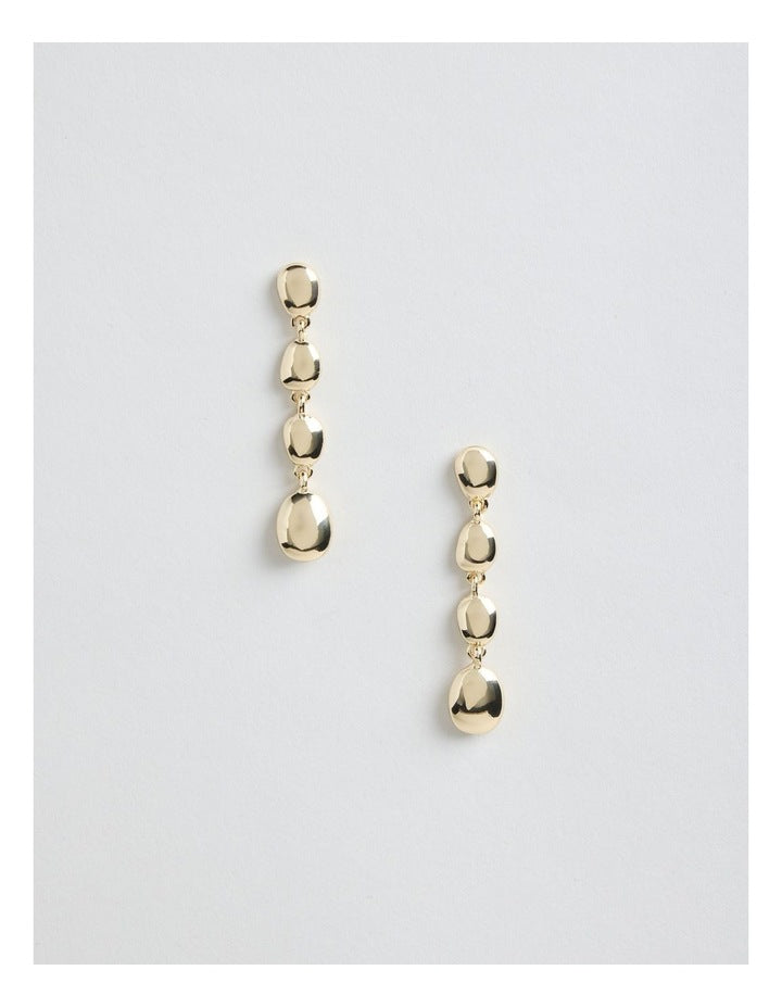 Bead Drop Earring in Gold
