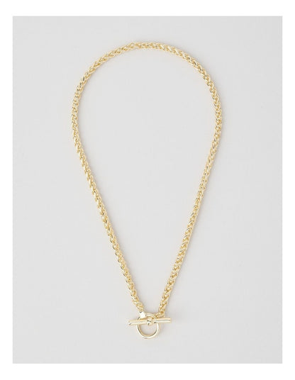 Twisted Rope Chain Necklace in Gold