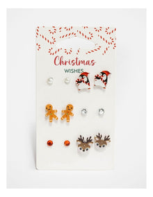Christmas Stud Earrings Set