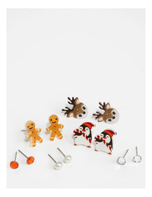 Christmas Stud Earrings Set
