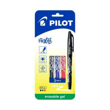 PILOT FRIXION BALL 3PK BLACK/BLUE/RED
