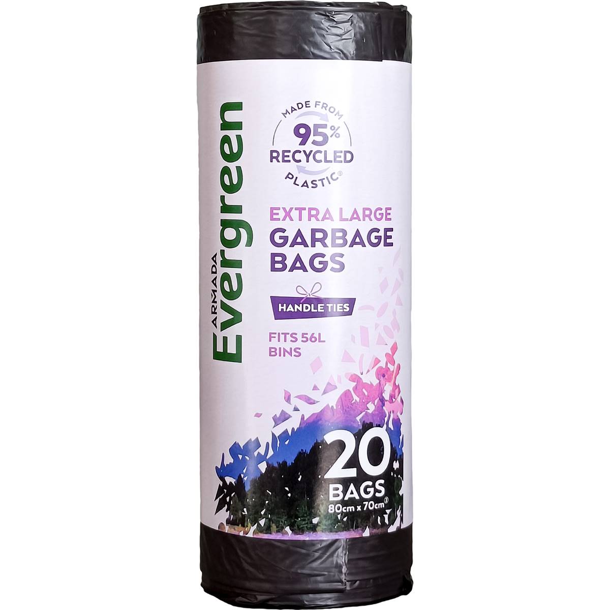 Armada Evergreen Garbage Bags Extra Large 20 pack