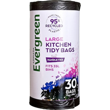 Armada Evergreen Kitchen Tidy Garbage Bags Large 30 pack