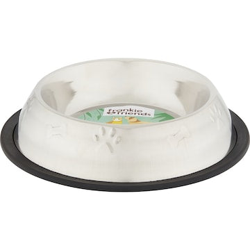 Frankie & Friends Non Skid Small Embossed Dog Bowl each