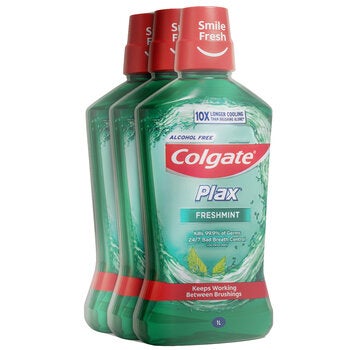 Colgate Plax Freshmint Mouthwash 3 x 1L