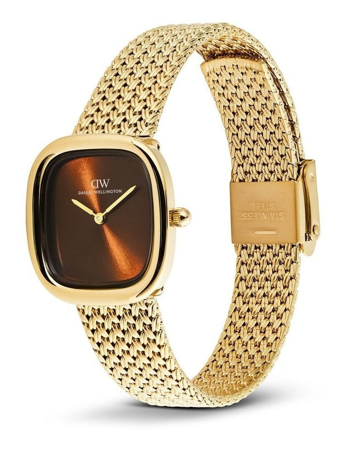 Daniel Wellington Margot 24x26mm Braided Mesh Gold Watch DW00100968