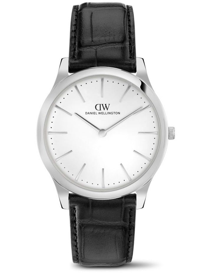 Daniel Wellington Pathfinder 39mm Black Leather Steel Watch DW00100980