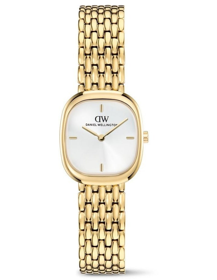 Daniel Wellington Corta 24x28mm Grain Link Gold Watch DW00100993