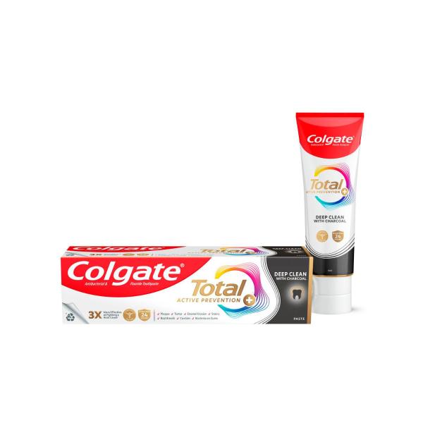 COLGATE TOTAL ACTIVE PREVENTION DEEP CLEAN CHARCOAL TOOTHPASTE 200G