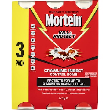 Mortein Kill & Protect DIY Crawling Insect Control Bomb 3 pack