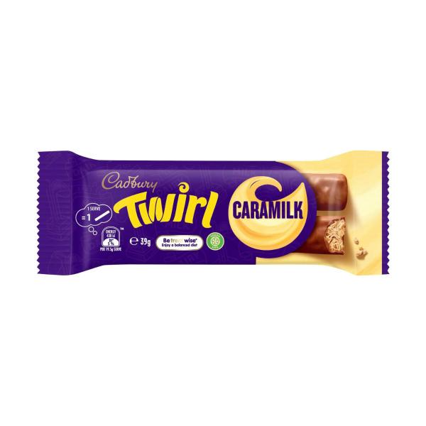CADBURY TWIRL CARAMILK CHOCOLATE BAR 39G