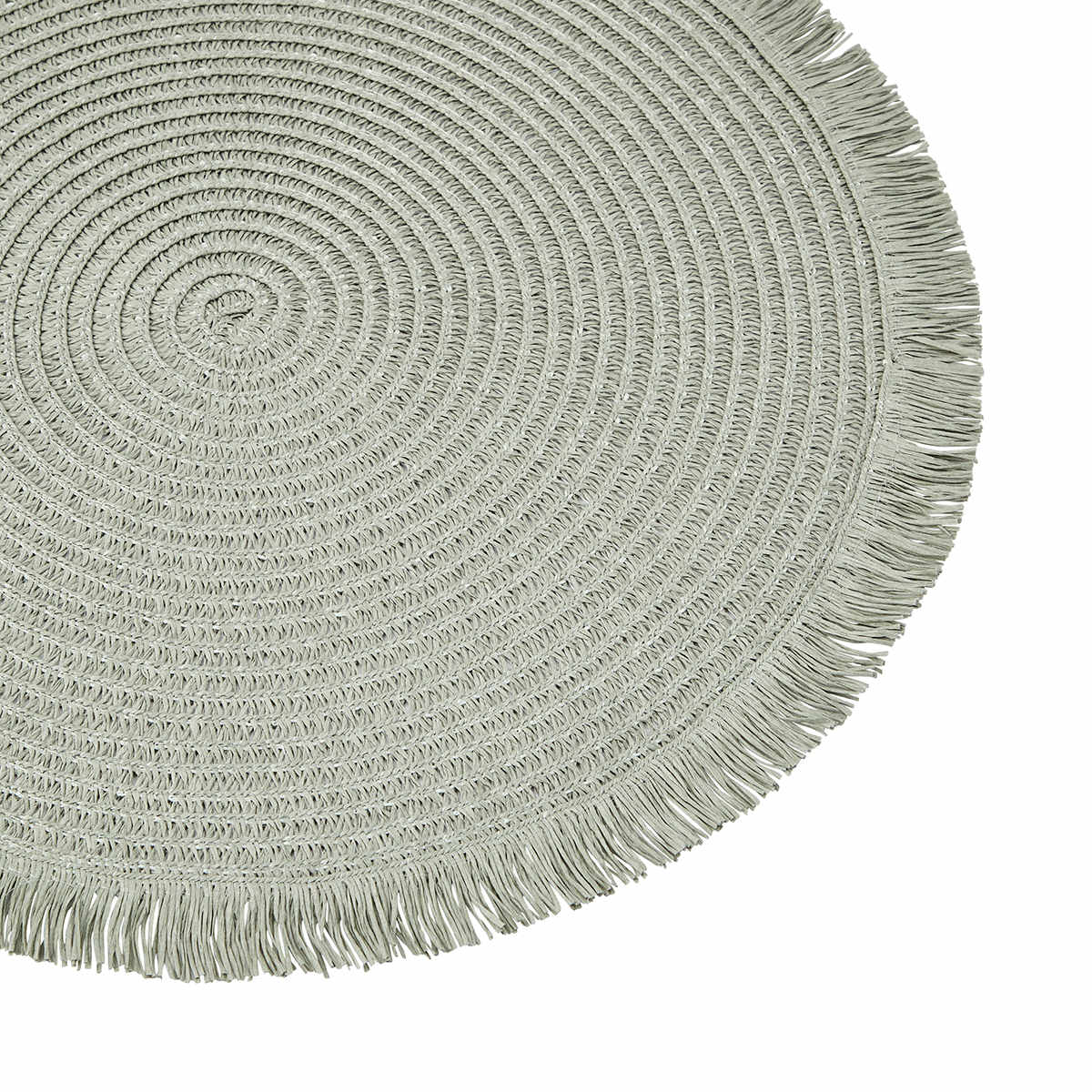Sage Green Fringed Placemat