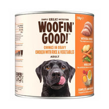 WOOFIN GOOD CHUNKS IN GRAVY CHICKEN RICE & VEG DOG FOOD 720 GRAM