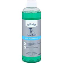 All Smiles Total Care Mint Mouthwash 500mL