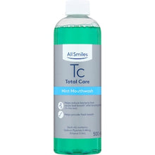 All Smiles Total Care Mint Mouthwash 500mL