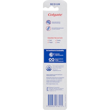 Colgate Battery Power Toothbrush 360 Whitening Optic White Medium each
