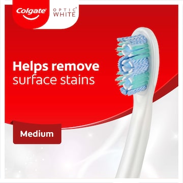 Colgate Battery Power Toothbrush 360 Whitening Optic White Medium each